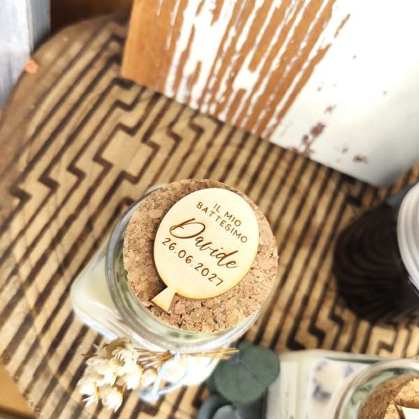 Candela artigianale in cera di soia